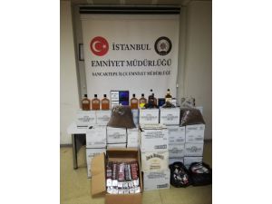 İstanbul'da, uyuşturucu, kaçak alkol ve tütün operasyonu