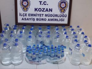 Adana'da 259 litre kaçak içki ele geçirildi