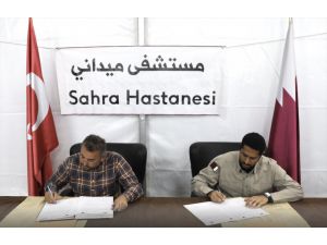 Katar, Hatay'da kurduğu sahra hastanesini Türk yetkililere teslim etti
