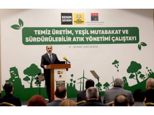 Konya'da "Temiz Üretim, Yeşil Mutabakat ve Sürdürülebilir Atık Yönetimi Çalıştayı" başladı