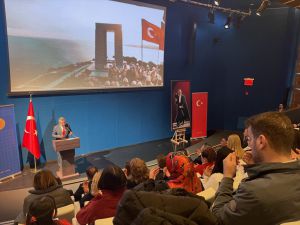 New York Türkevi'nde Çanakkale Deniz Zaferi'nin 108. yıl dönümü kutlandı