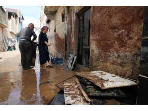 Şanlıurfa'da sel sonrası temizlik çalışmaları devam ediyor
