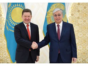 Kazakistan Cumhurbaşkanı Tokayev, Gazprom Yönetim Kurulu Başkanı Miller'i kabul etti