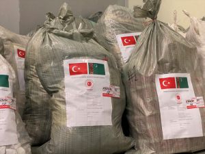 Türkmenistan, Türkiye'deki depremzedelere insani yardımlarını sürdürüyor