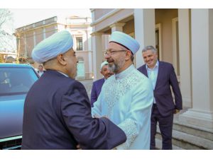 Diyanet İşleri Başkanı Erbaş, Kafkas Müslümanları İdaresi Başkanı Paşazade'yle görüştü