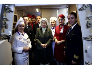 Emine Erdoğan, New York’ta Türkevi’ne geldi