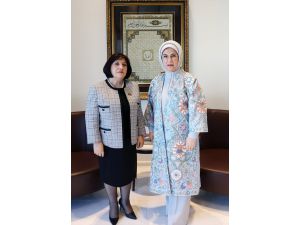Emine Erdoğan, New York'ta Azerbaycan Meclis Başkanı Gafarova'yla bir araya geldi