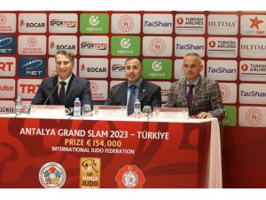 Antalya Grand Slam Judo Turnuvası'nda sporcuların kura çekimi gerçekleştirildi