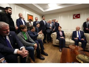 CHP Genel Başkanı Kılıçdaroğlu'ndan İYİ Parti'ye "geçmiş olsun" ziyareti