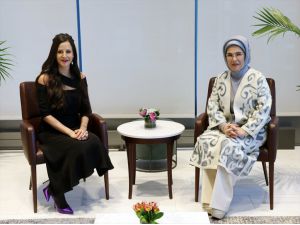 Emine Erdoğan, Sırbistan Cumhurbaşkanı'nın eşi Vucic ile görüştü