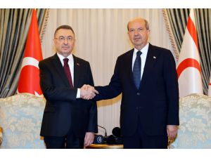 Cumhurbaşkanı Yardımcısı Oktay, KKTC Cumhurbaşkanı Tatar'a yaptığı ziyarette konuştu: