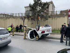 Üsküdar'daki trafik kazasında 1 kişi yaralandı