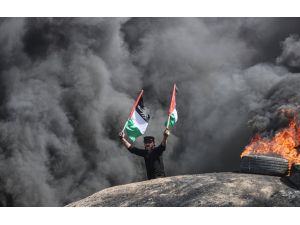 İsrail güçlerinin Mescid-i Aksa baskını Gazze'de protesto edildi