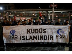Sivas ve Kayseri'de İsrail'in Mescid-i Aksa saldırısına tepki