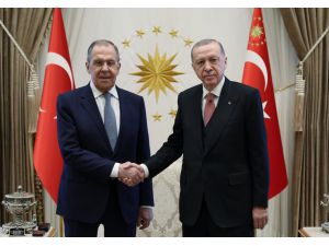 Cumhurbaşkanı Erdoğan, Rusya Dışişleri Bakanı Lavrov'u kabul etti