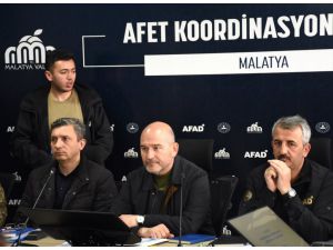 İçişleri Bakanı Soylu, Malatya'da afet koordinasyon toplantısına katıldı