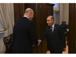 Bakan Soylu, Emniyet Genel Müdürü Aktaş ve emniyet personeli ile bir araya geldi: