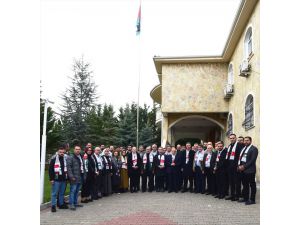 HAK-İŞ Başkanı Arslan'dan Filistin'in Ankara Büyükelçisi Mustafa'ya ziyaret