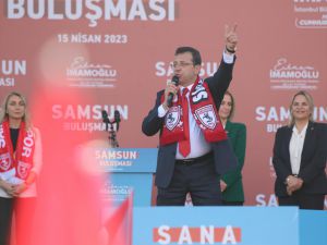 İBB Başkanı İmamoğlu, Samsun'da "Halk Buluşması"na katıldı