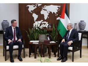 Filistin Başbakanı Iştiyye ve TİKA Başkanı Kayalar'dan "işbirliğini güçlendirme" görüşmesi
