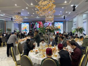 Kırgızistan'da Filistin halkına destek için iftar sofrası kuruldu