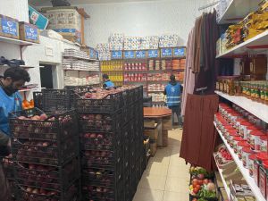 Ağrı'da misafir edilen depremzedelerin ihtiyaçları sosyal marketten gideriliyor