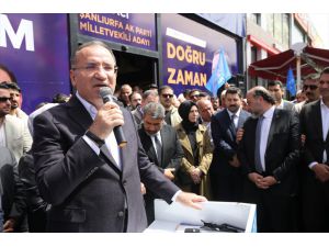 Adalet Bakanı Bozdağ, Şanlıurfa'da partisinin Seçim İrtibat Bürosu'nun açılışında konuştu: