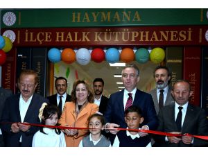 Haymana Halk Kütüphanesi açıldı