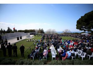 Çanakkale Kara Savaşları'nın 108'inci yıl dönümünde Lone Pine Anıtı’nda anma töreni düzenlendi