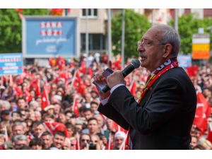 Cumhurbaşkanı adayı Kılıçdaroğlu, Eskişehir mitinginde konuştu: