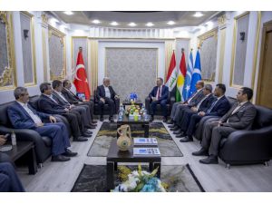 HÜDA PAR Genel Başkanı Yapıcıoğlu, Erbil'de Türkmen Bakan Maruf ile görüştü