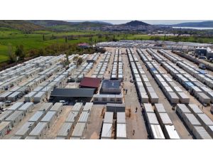Pazarcık'taki konteyner kent depremzedelerle doldu