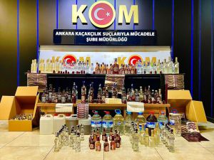 Ankara'da sahte içki operasyonunda 3 kişiye adli işlem yapıldı