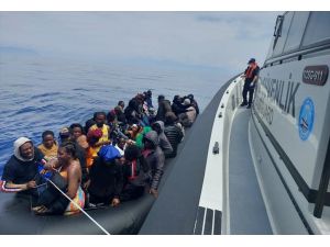 Muğla açıklarında 46 düzensiz göçmen kurtarıldı