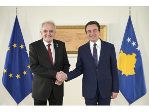 Kosova Başbakanı Kurti, AP Başkan Yardımcısı Wieland ile görüştü