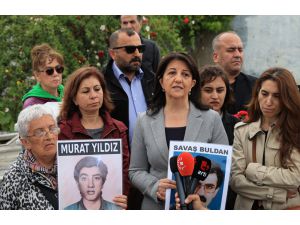 HDP Eş Genel Başkanı Buldan "Cumartesi anneleri" anma programına katıldı