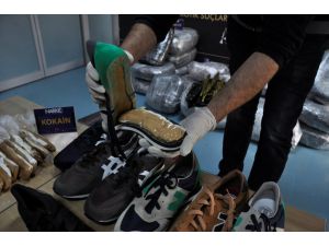 Brezilya'dan Adana'ya ayakkabı içinde kokain getirmiş