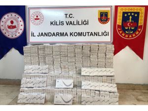 Kilis'te 4 bin 531 paket gümrük kaçağı sigara ele geçirildi