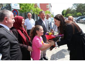 AK Parti'li Karaaslan Samsun'un Havza ilçesinde ziyaretlerde bulundu: