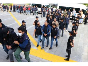 Tekirdağ merkezli terör operasyonunda yakalanan 24 zanlı adliyede