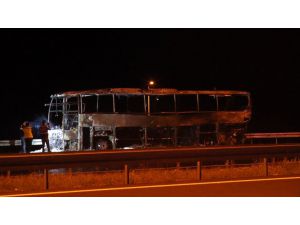 Ankara'da tır ile yolcu otobüsünün çarpıştığı kazada 5 kişi yaralandı