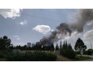GÜNCELLEME - Afşin-Elbistan B Termik Santrali'nde çıkan yangına ekiplerce müdahale ediliyor