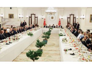 Cumhurbaşkanı Erdoğan, Göreve Başlama Töreni'ne katılan liderler onuruna verdiği yemekte konuştu: