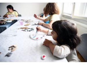Viyana’da çocuklara yönelik çevreci resim atölyesi düzenlendi