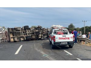 Tekirdağ'daki trafik kazasında 12 kişi yaralandı