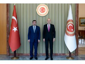 TBMM Başkanı Kurtulmuş, Cumhurbaşkanı Yardımcısı Cevdet Yılmaz ile görüştü