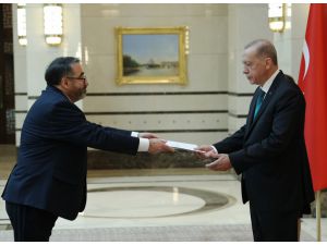 Peru'nun Ankara Büyükelçisi Diaz, Cumhurbaşkanı Erdoğan'a güven mektubu sundu