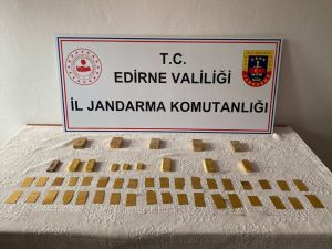 Edirne'de gümrük kaçağı 15 kilogram altın ele geçirildi