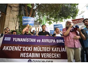 İstanbul'da Özgür-Der'den Yunanistan'ı protesto