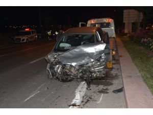 Afyonkarahisar'da 4 aracın karıştığı trafik kazasında 7 kişi yaralandı